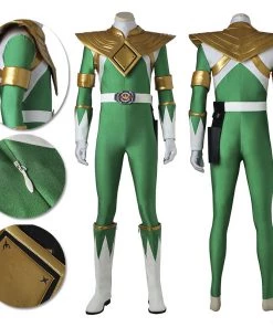 1herosuits Tommy Oliver Cosplay Costume Green Ranger Spandex Cosplay Suit Costumes