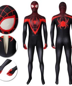 OneHeroSuits Ultimate Spider-Man Cosplay Costumes Miles Morales Cosplay Suit Zentai/Jumpsuit