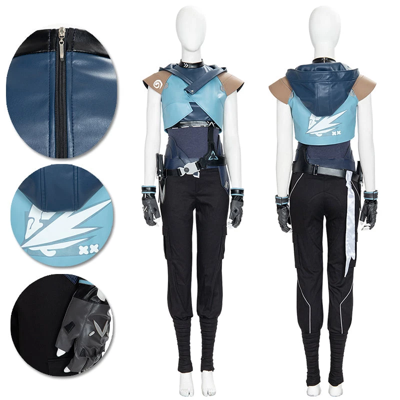 OneHeroSuits Valorant Jett Cosplay Costumes Movie Level 1 OneHeroSuits Valorant Jett Cosplay Costumes Movie Level