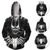 OneHeroSuits Cozy Hoodies Venom Hoodies Spider-man Venom Eddie Brock Creative Printed Hooded Sweatshirt