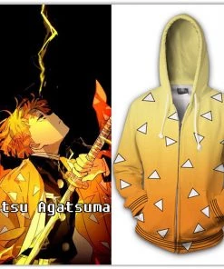 OneHeroSuits Demon Slayer Hoodies Unisex Animation 3D Print Hooded Sweatshirt