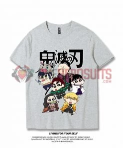 OneHeroSuits Demon Slayer Creative Print Anime T-shirt Five Colors Available