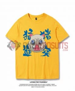 OneHeroSuits Demon Slayer Creative Print Anime Inosuke T-shirt Two Styles Available