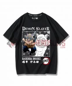 OneHeroSuits Demon Slayer Creative Print Anime Inosuke Nezuko/Tanjiro/Akaza/Inosuke T-shirt