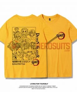 OneHeroSuits Demon Slayer Creative Print Anime T-shirt Kyoujurou/Giyuu/Kochou Shinobu