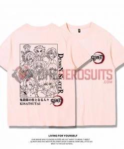 OneHeroSuits Demon Slayer Creative Print Anime T-shirt Kyoujurou/Giyuu/Kochou Shinobu