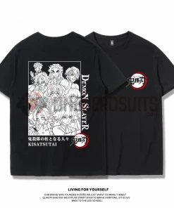 OneHeroSuits Demon Slayer Creative Print Anime T-shirt Kyoujurou/Giyuu/Kochou Shinobu