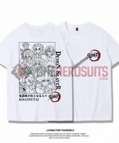 OneHeroSuits Demon Slayer Creative Print Anime T-shirt Kyoujurou/Giyuu/Kochou Shinobu