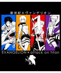 OneHeroSuits Attack On Titan Creative Print Anime Combination T-shirt