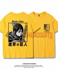 OneHeroSuits Attack On Titan Creative Print Anime T-shirt Eren/Mikasa/Armin
