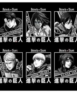 OneHeroSuits Attack On Titan Creative Print Anime T-shirt Eren/Mikasa/Armin