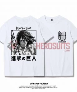 OneHeroSuits Attack On Titan Creative Print Anime T-shirt Eren/Mikasa/Armin