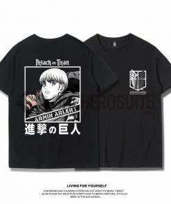 OneHeroSuits Attack On Titan Creative Print Anime T-shirt Eren/Mikasa/Armin