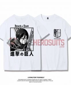 OneHeroSuits Attack On Titan Creative Print Anime T-shirt Eren/Mikasa/Armin