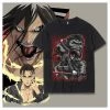 OneHeroSuits Attack On Titan Creative Print Anime T-shirt Eren/Levi
