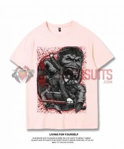 OneHeroSuits Attack On Titan Creative Print Anime T-shirt Eren/Levi