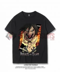 OneHeroSuits Attack On Titan Creative Print Anime T-shirt Eren/Levi