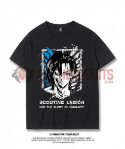 OneHeroSuits Attack On Titan Creative Print Anime T-shirt Eren/Levi/Mikasa