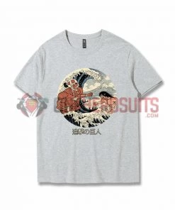 OneHeroSuits Attack On Titan Creative Print Anime Ukiyoe T-shirt