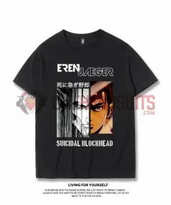 OneHeroSuits Attack On Titan Creative Print Anime Colorful T-shirt Levi/Eren/Mikasa/Armin