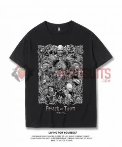 OneHeroSuits Attack On Titan Creative Print Anime Eren Nine Titan T-shirt