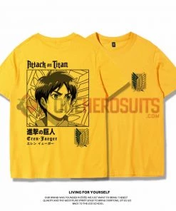 OneHeroSuits Attack On Titan Creative Print Anime T-shirt Eren/Armin/Levi/Mikasa