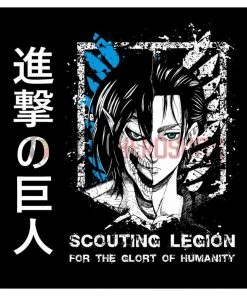 OneHeroSuits Attack On Titan Creative Print Anime T-shirt Eren/Wings Of Liberty