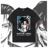 OneHeroSuits Attack On Titan Creative Print Anime T-shirt Eren/Wings Of Liberty