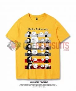 OneHeroSuits Jujutsu Kaisen Creative Print Anime Gojo Satoru And Geto Suguru Joint T-shirt