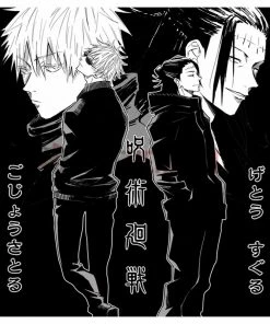 OneHeroSuits Jujutsu Kaisen Creative Print Anime Gojo Satoru And Geto Suguru Joint T-shirt