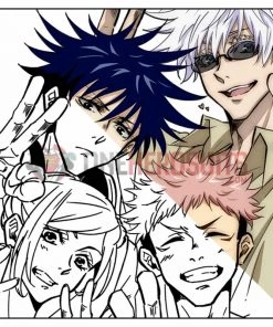 OneHeroSuits Jujutsu Kaisen Creative Print Anime T-shirt Two Styles Available