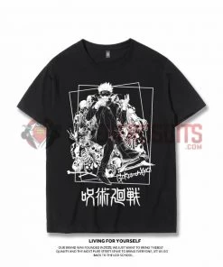 OneHeroSuits Jujutsu Kaisen Creative Print Anime Gojo Satoru Cotton T-shirt