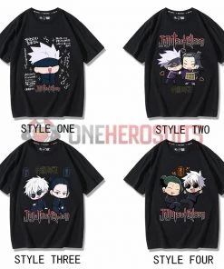 OneHeroSuits Jujutsu Kaisen Creative Print Anime Creative T-shirt Geto Suguru/Gojo Satoru