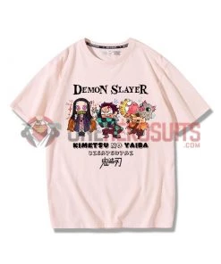OneHeroSuits Demon Slayer Creative Print Anime T-shirt Two Styles