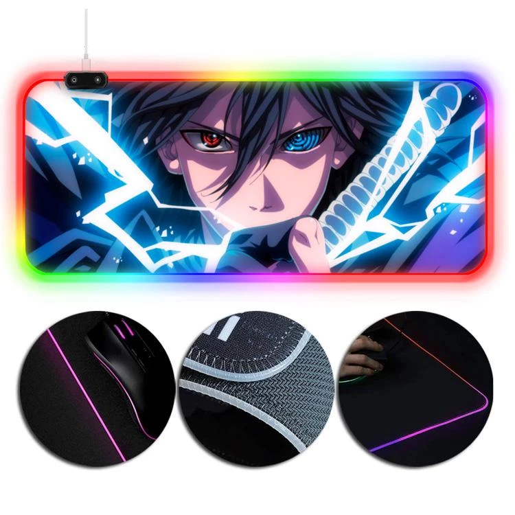 OneHeroSuits RGB Gaming Mouse Pad Sasuke Sharingan Rinnegan Eyes Lightning Printing Extra Large 1 OneHeroSuits RGB Gaming Mouse Pad Sasuke Sharingan Rinnegan Eyes Lightning Printing Extra Large