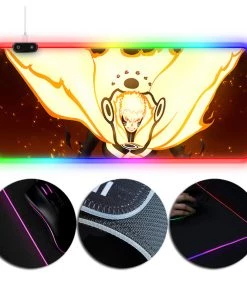 OneHeroSuits Naruto Nine Tails Creative Printed RGB Gaming Mouse Pad Extra Large