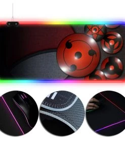 OneHeroSuits Naruto Sharingan Printed RGB Gaming Mouse Pad Extra Large Size V2