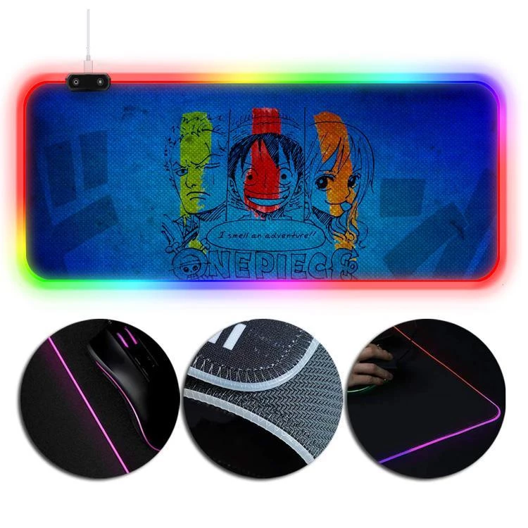 OneHeroSuits Anime Printing RGB Gaming Mouse Pad Straw Hat Pirates Edition Extra Large 1 OneHeroSuits Anime Printing RGB Gaming Mouse Pad Straw Hat Pirates Edition Extra Large