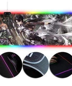 OneHeroSuits Attack On Titan Survey Corps Creative Printing RGB LED Gaming Mouse Pad Extra Large