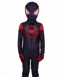 OneHeroSuits Zentai/Jumpsuit Kids Miles Morales Cosplay Suit Into The Spider Verse Spandex BodySuit