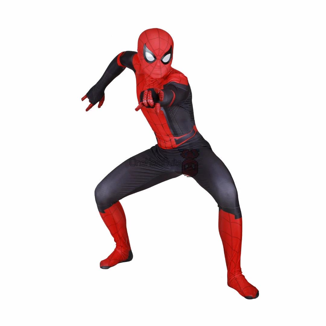 OneHeroSuits Spider Man Spandex Suit Far From Home Black And Red Cosplay Bodysuit Zentai/Jumpsuit 11 OneHeroSuits Spider Man Spandex Suit Far From Home Black And Red Cosplay Bodysuit Zentai/Jumpsuit