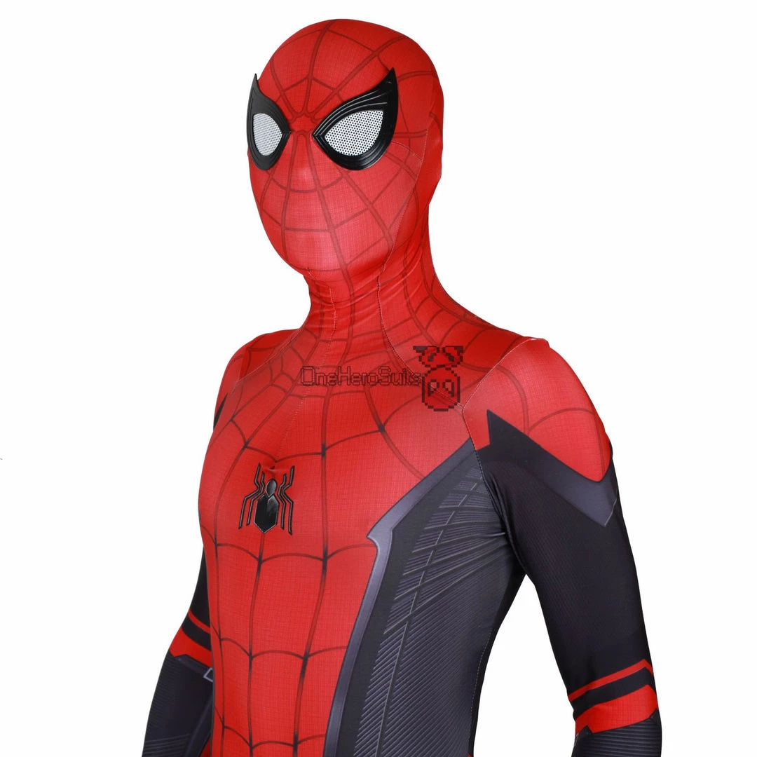OneHeroSuits Spider Man Spandex Suit Far From Home Black And Red Cosplay Bodysuit Zentai/Jumpsuit 12 OneHeroSuits Spider Man Spandex Suit Far From Home Black And Red Cosplay Bodysuit Zentai/Jumpsuit