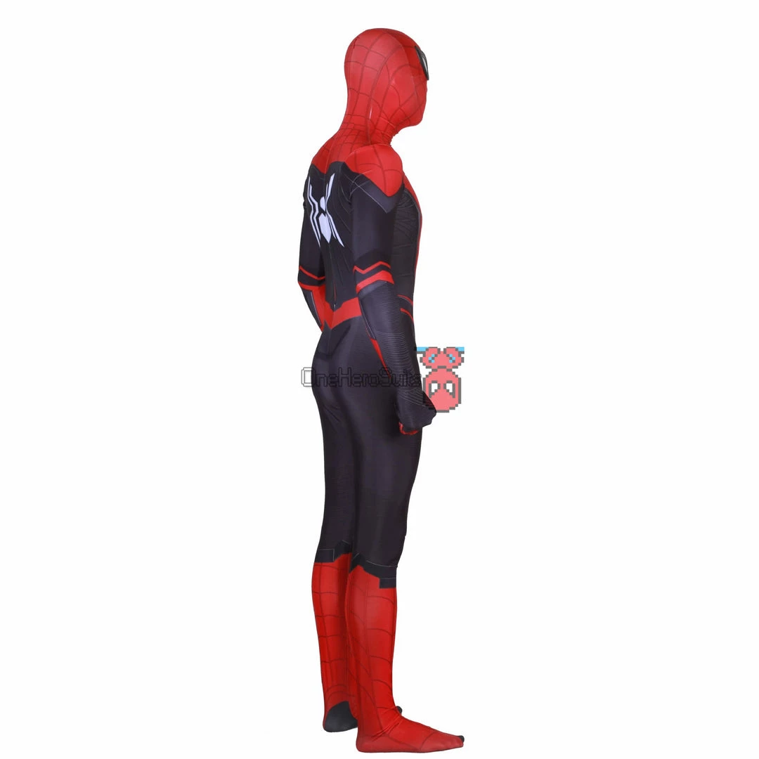 OneHeroSuits Spider Man Spandex Suit Far From Home Black And Red Cosplay Bodysuit Zentai/Jumpsuit 4 OneHeroSuits Spider Man Spandex Suit Far From Home Black And Red Cosplay Bodysuit Zentai/Jumpsuit