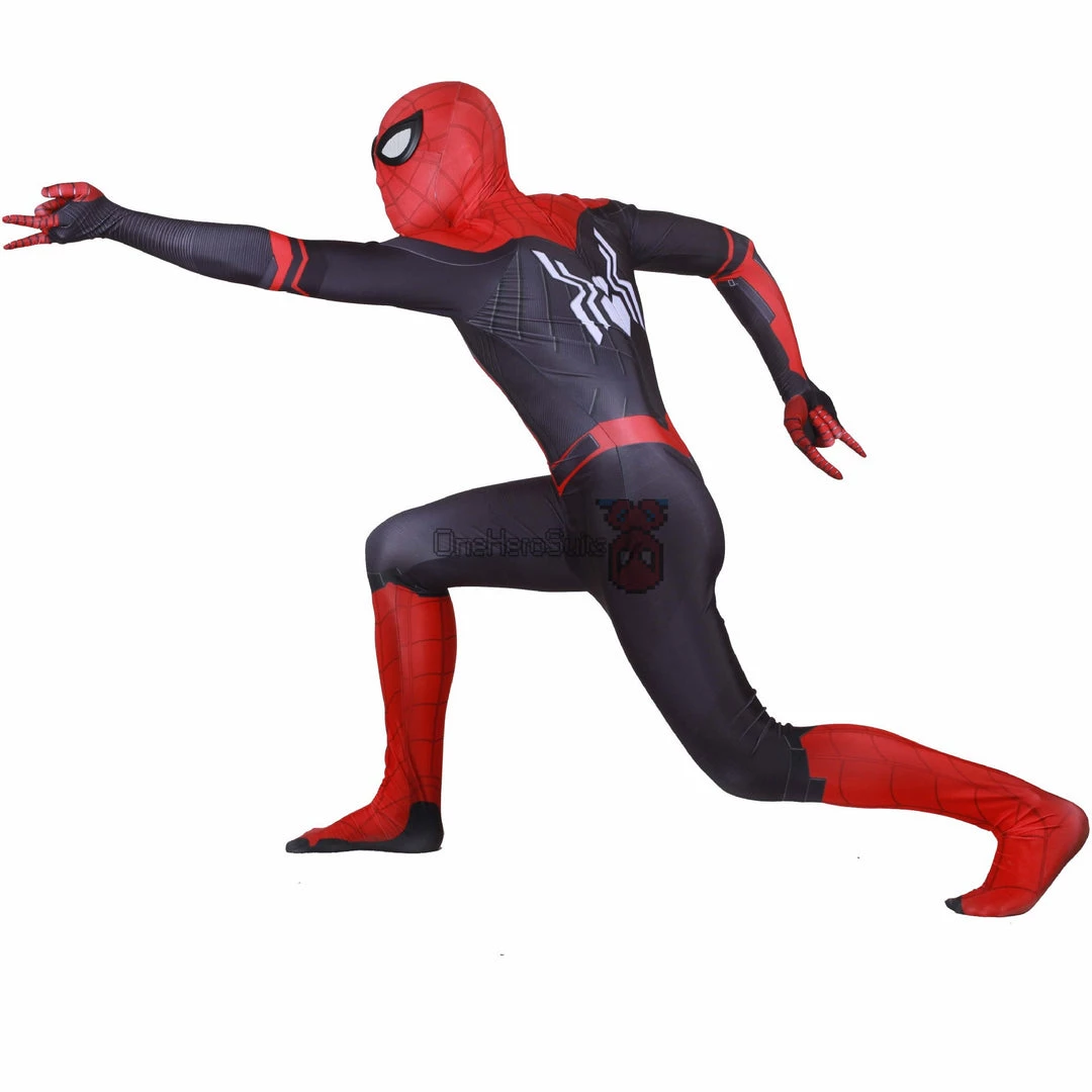 OneHeroSuits Spider Man Spandex Suit Far From Home Black And Red Cosplay Bodysuit Zentai/Jumpsuit 5 OneHeroSuits Spider Man Spandex Suit Far From Home Black And Red Cosplay Bodysuit Zentai/Jumpsuit