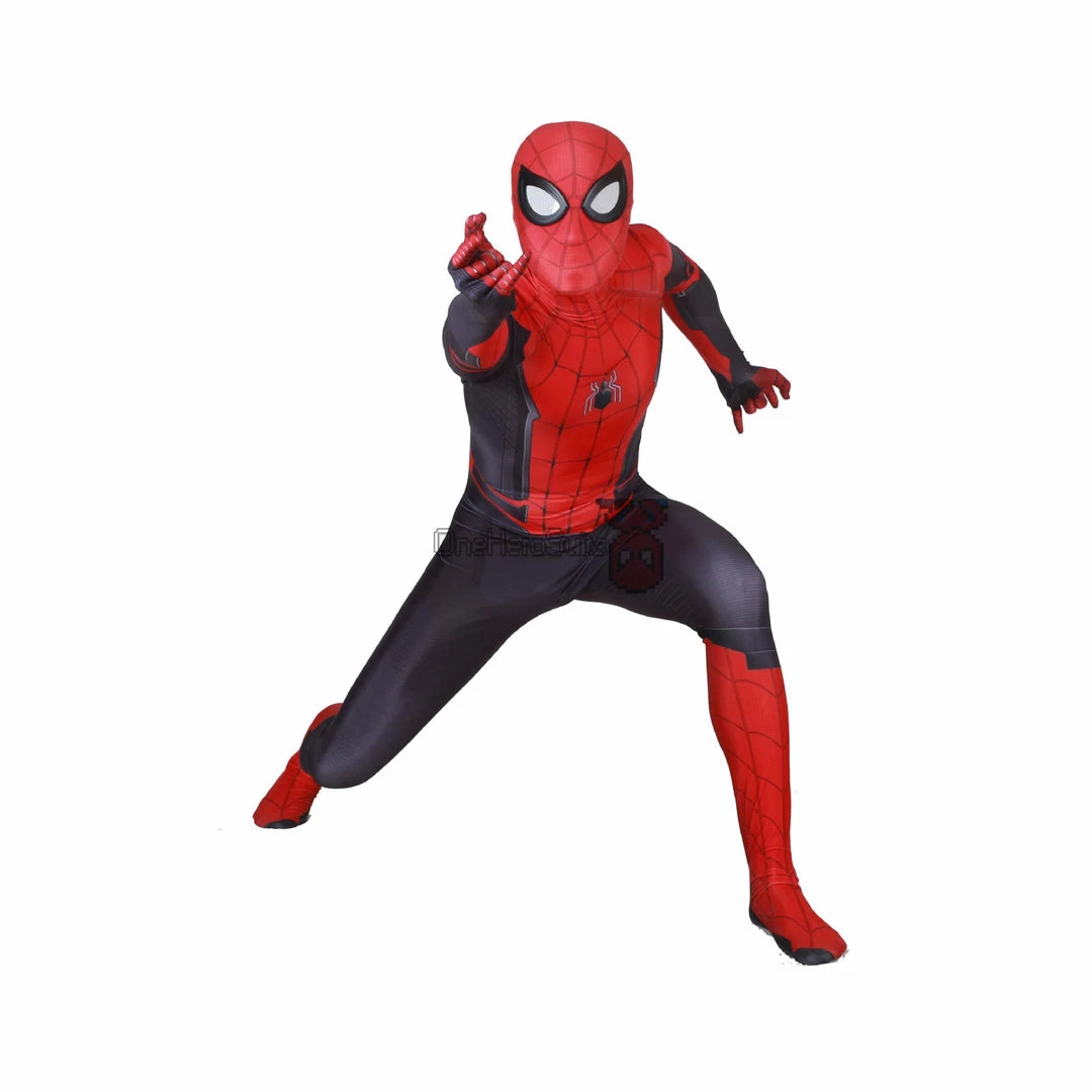 OneHeroSuits Spider Man Spandex Suit Far From Home Black And Red Cosplay Bodysuit Zentai/Jumpsuit 6 OneHeroSuits Spider Man Spandex Suit Far From Home Black And Red Cosplay Bodysuit Zentai/Jumpsuit