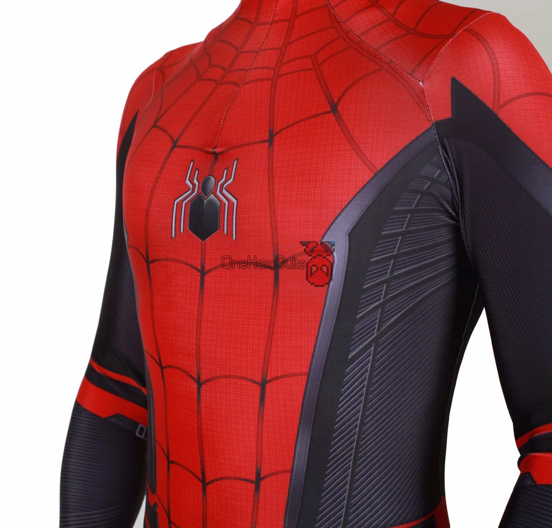 OneHeroSuits Spider Man Spandex Suit Far From Home Black And Red Cosplay Bodysuit Zentai/Jumpsuit 8 OneHeroSuits Spider Man Spandex Suit Far From Home Black And Red Cosplay Bodysuit Zentai/Jumpsuit