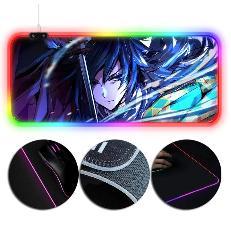 OneHeroSuits RGB Painting Mouse Pad Demon Slayer Giyu Tomioka Creative Mouse Pad 2 OneHeroSuits RGB Painting Mouse Pad Demon Slayer Giyu Tomioka Creative Mouse Pad