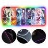 OneHeroSuits Demon Slayer All Hashira Characters Printed RGB Gaming Mouse Pad Extra Large