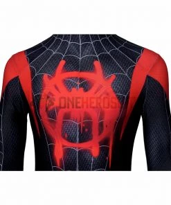 OneHeroSuits Zentai/Jumpsuit Spider-Man Into The Spider-Verse Miles Morales Cosplay Costume HD Printed Jumpsuits