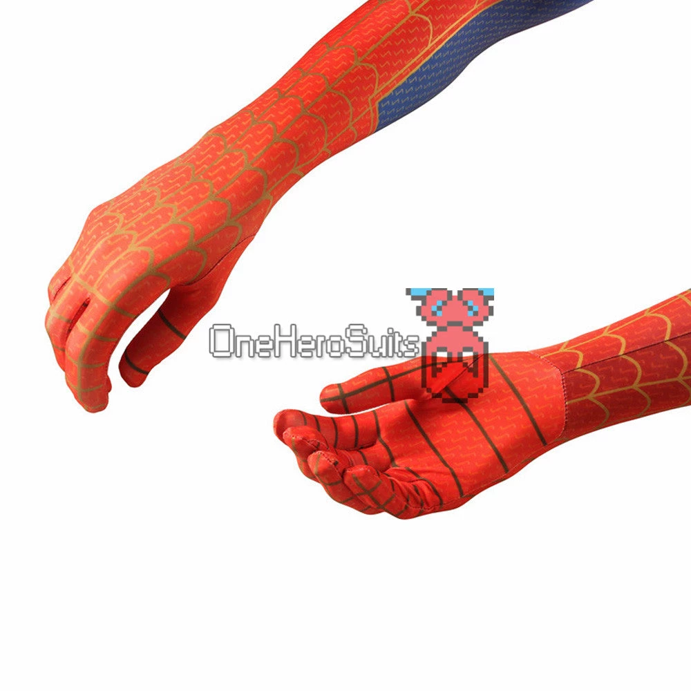 OneHeroSuits Peter Parker Suit Into The Spider-Verse Spiderman Bodysuit Zentai/Jumpsuit 12 OneHeroSuits Peter Parker Suit Into The Spider-Verse Spiderman Bodysuit Zentai/Jumpsuit